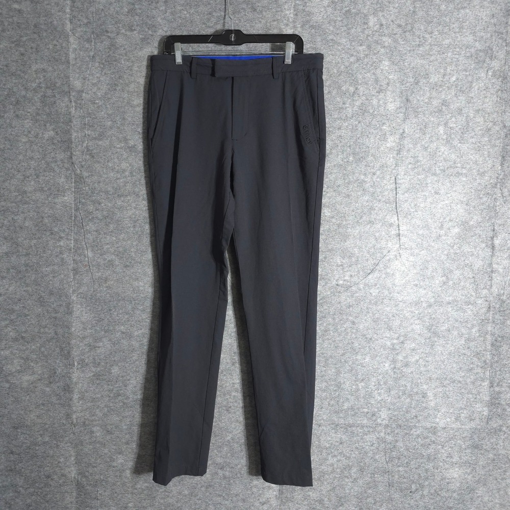 BRADY Golf Pants Mens 33 Charcoal Gray Straight Leg Performance Stretch Athletic